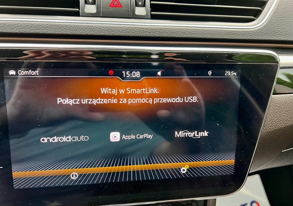 Skoda Superb cena 99700 przebieg: 130017, rok produkcji 2018 z Wieliczka małe 781